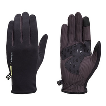 아이더 아이더(EIDER) 이월상품 남성 여름 아이스가공 흡습속건 향균 싱글스판소재 신축성 바닥면레더패치 내구성 스마트폰사용가능 등산 캐쥬얼 스포츠 래져 장갑 DMP22V04 α 아이스 장장갑 Z1, 검정