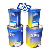 kcc 포스탄(우레탄) 옥상방수용 상도 하도+경화제 (녹색 회색 우레탄신나), 스포탄신나(1L)