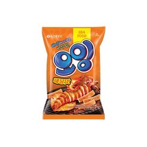 롯데 인간사료 스낵바 노가리칩 오잉 75g 4봉 사무실다과 홈파티, 20개
