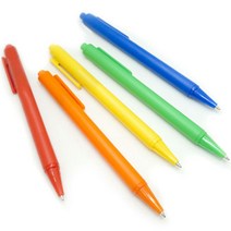 대량 판촉 행사 과일색 볼펜 5종 1.0mm 검정, 바나나