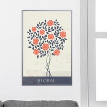 바보사랑 로맨틱로즈 중형메탈액자.꾸밈, 프레임/타입:그레이/1타입