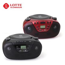 건강-드림_롯데 CD포터블카세트 핑키602 USB CDP 라디오. CD플레이어 CD USB오디오 워크맨_rjsrkdemf, 옵-션★레드
