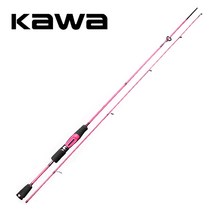 KAWA 핑크 헬로키티 2절 배스 민물 루어 스피닝 로드 낚시대 UL대 스피닝 릴 세트, 1.8m UL 초경량 스트레이트 핸들