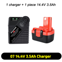 보쉬배터리 보쉬전동배터리 Bosch 14.4V 12 V 배터리 D70745 PSR GSR VE-2 GSB12 충전식 2607335273 BAT038, 07 14.4V 3.5Ah Charger