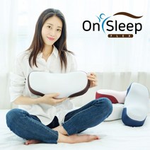 밸런스닥터 온슬립 일자 목이 편한 경추베개, 온슬립-그랑블루