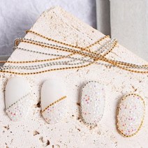 네일아트 슬림 네일 체인 0.6 / 0.8mm 볼 줄, 체인-85. 쥬얼리체인 0.8mm 실버