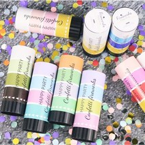 파티 컨페티 파퍼 POPPER 생일파티 축하소품 꽃가루 기념일, 그린