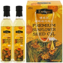 프리미엄 해바라기씨유(500mlx2P)유리병, 500ml+500ml, 500ml, 초이스토어 1