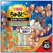 이나바 고양이 츄르비 10g, 40입, 닭가슴살 버라이어티 (QSC-285)