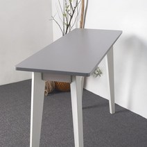 피칸 자작나무 원목 콘솔 테이블 1200 폭좁은 미니 책상 카페 사이드 현관 화장대 슬림, 애쉬그레이