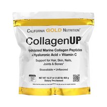 캘리포니아 골드 뉴트리션 콜라겐업 CollagenUP 16.37oz 464g 하이드로라이즈드 마린콜라겐 펩타이드 피쉬콜라겐 파우더 저분자피쉬콜라겐 저분자해양콜라겐 히알루론산