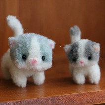 3mm 6mm 9mm 모루베어 공예용 털철사 양모 모루인형 만들기, 러블리핑크