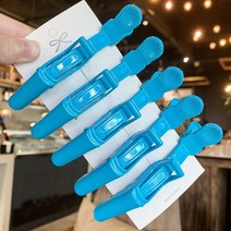 스타일링 고데기 가위 손톱 큐티클 니퍼 여성용 바레트 플라스틱 헤어 클립 헤어핀 미용 바버 스타일링 도구 헤어 액세서리 2022 헤어 클립 여성 스타일, [01] 싱글 사이즈, [04] QB222 Blue 5PCS