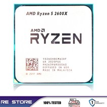 AMD Ryzen 5 R5 2600X 3.6GHz 6 코어 12 스레드 95W CPU 프로세서 소켓 LGA AM4 B550M B550 마더보드, [02] CPU