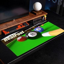 당구다이 미니당구대 접이식 탁구 패턴 인쇄 게임 마우스 패드 대형 테이블 패드 미끄럼 방지 고무 베이스 노트북 테이블 패드 XXL 당구 블랙 8, BG-498+500x1200x2mm