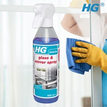 HG 유리세정제 유리창 거울 창문 청소 물때제거 청소세제 500ml, 1개