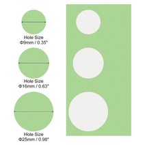 PATIKIL 0.1cm(0.4인치) 1.6cm(0.6인치) 2.5cm(1인치) 원형 펀치 3팩 구멍 종이 펀치 홀 펀처 모양 공예 스크랩북 DIY 카드 제작용 1292907