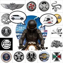 할리데이비슨 오토바이 자동차 메탈 엠블럼 데칼 방수 반사 스티커 모음 70종, M02