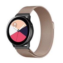 허브그립 갤럭시워치3/워치4/워치4클래식 41mm / 액티브 1 42mm / 액티브 2 42mm / 기어 S2 20mm 마그네틱 스트랩 밴드 시계줄 HG-1-3, 엔티크골드, 1개