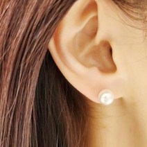925실버침 진주귀걸이 스와로브스키 웨딩 하객 혼주 정장 면접