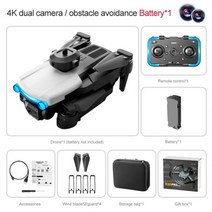 드론 촬영 XT6 RC 헬리콥터 선물 FPV VR 미니 4K HD Rtf 전문 항공 사진 접이식 쿼드콥터 듀얼 카메라 도매, 1080p Dual 1B 2