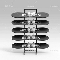 스키 스노우보드 거치대 랙 스키 랙 스노우보드 랙, 발패드 O 골드 4번