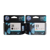 HP정품잉크 No.21 22 Officejet 4355 5680 J3606, 1개, 검정(C9351AA)