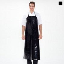 목걸이형 롱 양면 방수앞치마 앞치마인쇄 A-1049, 블랙