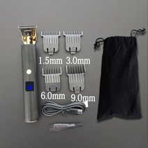 바리깡 클리퍼 이발기 바버샵 이발소 리젠트컷 투블럭 헤어컷 숏컷 남자에 대 한 전문 WateProof 머리 절단 기계 머리 트리머 전기 면도기 남자 면도기 0mm 수염 트리머, King-Ceramics-NoBox