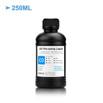 감광성잉크 감광액 UV 코팅 유리 목재 금속 크리스탈 가죽 세라믹 평판 프린터용 전처리액, 1.250ML