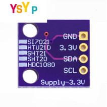 HDC1080 모듈 저전력 12C 통신 GY213VHDC1080 온도 센서가있는 고정밀 디지털 습도 센서, 한개옵션0