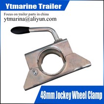 트레일러 자키 휠 또는 받침대 용 48mm 클램프 잭 부품 호환용, 한개옵션0