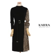 [카라] KARRA 배색지브라니트원피스+벨트SET_KB1FOP047A