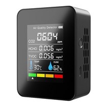 이산화탄소 경보기 co2 gas detector 데스크탑 데이터 로거 범위 tvoc, b