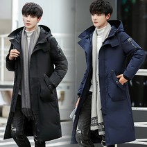 남자빅사이즈롱패딩 남성 패딩 오리털 롱패딩 점퍼 겨울 블루종 항공 잠바 자켓 남자 사파리 단체롱패딩