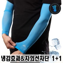 로베노 여름 uv차단 팔토시 1+1, 네이비, 블루