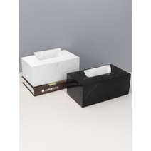 고급 대리석 냅킨케이스 테이블 각티슈 휴지케이스, 프리, 블랙+재떨이