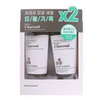 브링그린 뱀부 차콜 모공 정화 클렌징폼 200ml+200ml