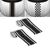 본넷꾸미기 레이싱라인 차량스티커 특이한 이니셜 뒷범퍼 데칼, B 화이트