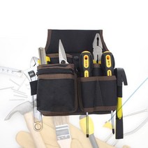 허리에 벨트 공구 못주머니 차는 가방 집 타카 소형 망치 걸이 연장 백, 1개