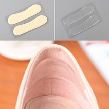 2P 여성구두 뒷꿈치 보호패드 구두패드 발뒤꿈치가드 발뒷꿈치보호 뒤꿈치패드 뒷꿈치보호 쿠션패드, 투명(실리콘)