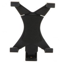 2xAdjustable 마운트 홀더 스탠드 브래킷 IPad 태블릿용 범용 어댑터, 16x11x4cm, PVC, 블랙