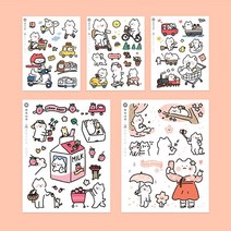[바이나쿠] 컷팅스티커 - 안냥 (봉지), B 벚꽃놀이
