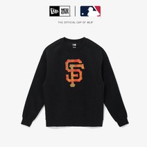 뉴에라 13338636 MLB 타탄 체크 샌프란시스코 자이언츠 맨투맨 블랙, 없음