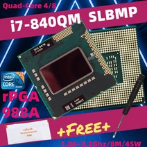 cpu 성능 메인보드 그래픽 카드 하드웨어코어 i7 740QM 쿼드 CPU 소켓 G1 PGA988 HM55 프로세서, 04 i7 840QM