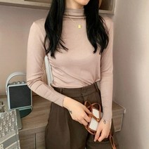 여성 목폴라 터틀넥 니트 긴소매 양면 양모 풀오버 터틀넥 스웨터 탑 여성용 슬림 기본 솔리드 탑 따뜻한