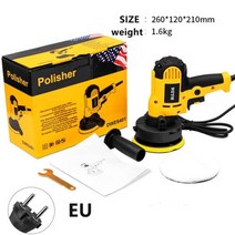 자동차 차량용 광택기 폴리셔 전동 왁서 기계 220V 600W 3500rpm 자동 폴리싱 머신 샌더 소형 휴대용 광택 왁싱 공구, EU