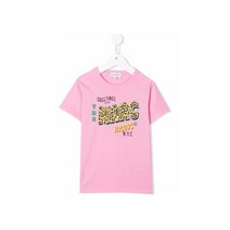 [마크제이콥스] 22SS 키즈 레오파드 로고 티셔츠 핑크 W15610 465