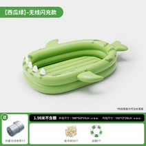 대형수영장 튜브수영장 간이수영장 물놀이장 전원주택수영장 주택 간이 베란다 옥상 실외 마당 에어 가정용 물놀이 테라스 아기수영장 수영장 풀장, 1.98m수박녹색[무선플래시충전]표준패키지, 1.98m수박녹색[무선플래시충전]표준패키지