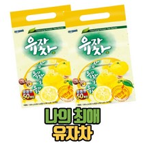 사무실 단골간편간식 유자차 50티백 2개